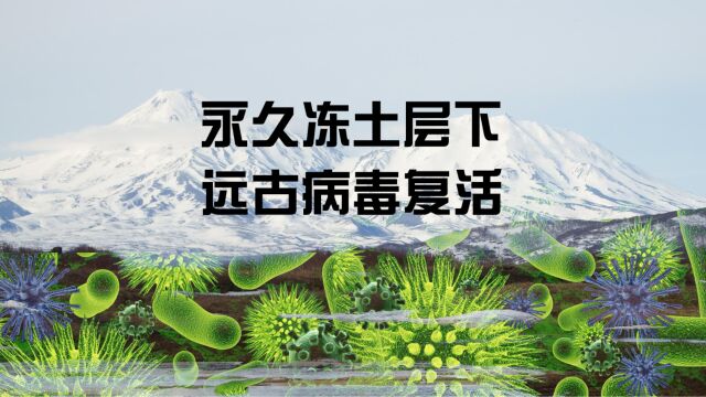 沉睡中醒来的病菌—科学家复活永久冻土层中的远古病毒,人类应该警惕