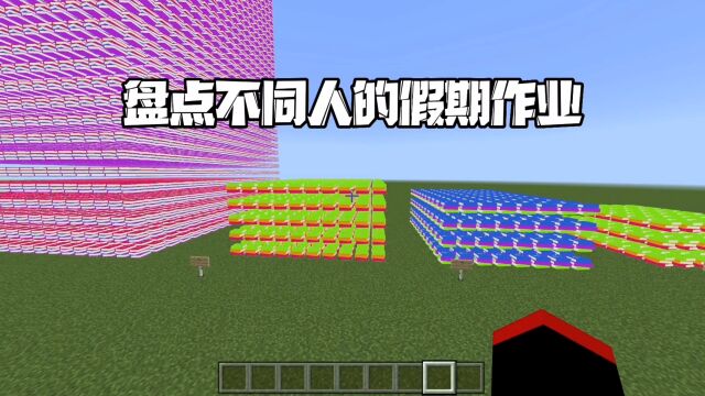 我的世界:盘点不同人的假期作业