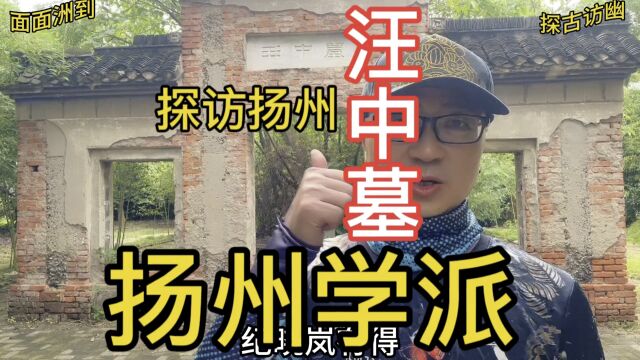 探访清代名儒汪中墓,扬州学派的杰出代表人物,他的墓成小区一景