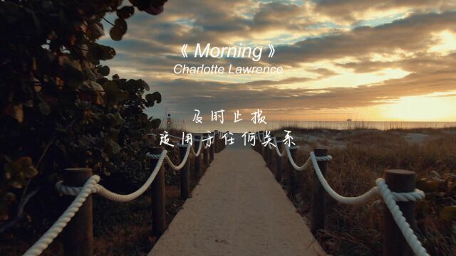 《Morning》音色非常美,哀而不伤,像在我心尖上荡秋千