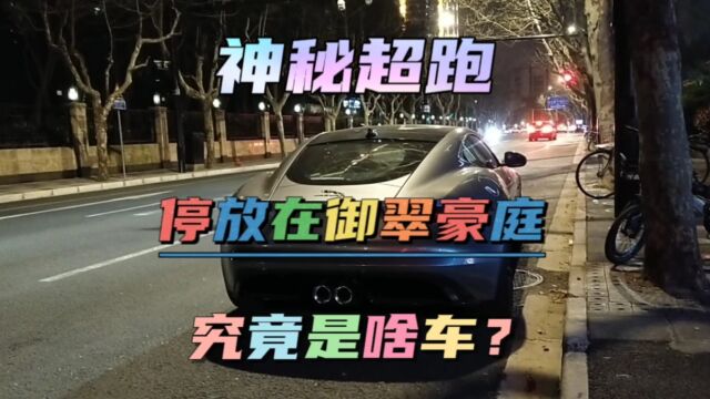 实拍上海一辆神秘超跑,停放在御翠豪庭,啥车?