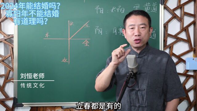 刘恒易经:2024年能结婚吗?寡妇年不能结婚 有道理吗?