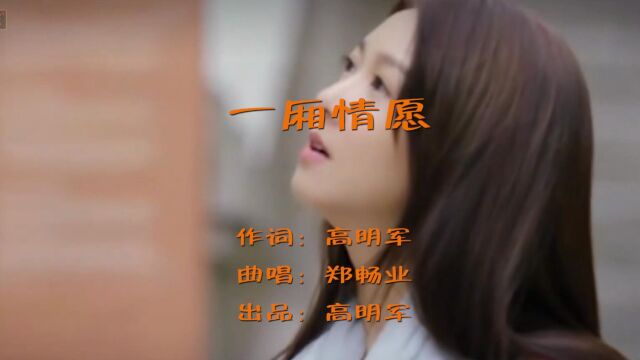 一厢情愿作词:高明军 作曲演唱:郑畅业大山影音制作