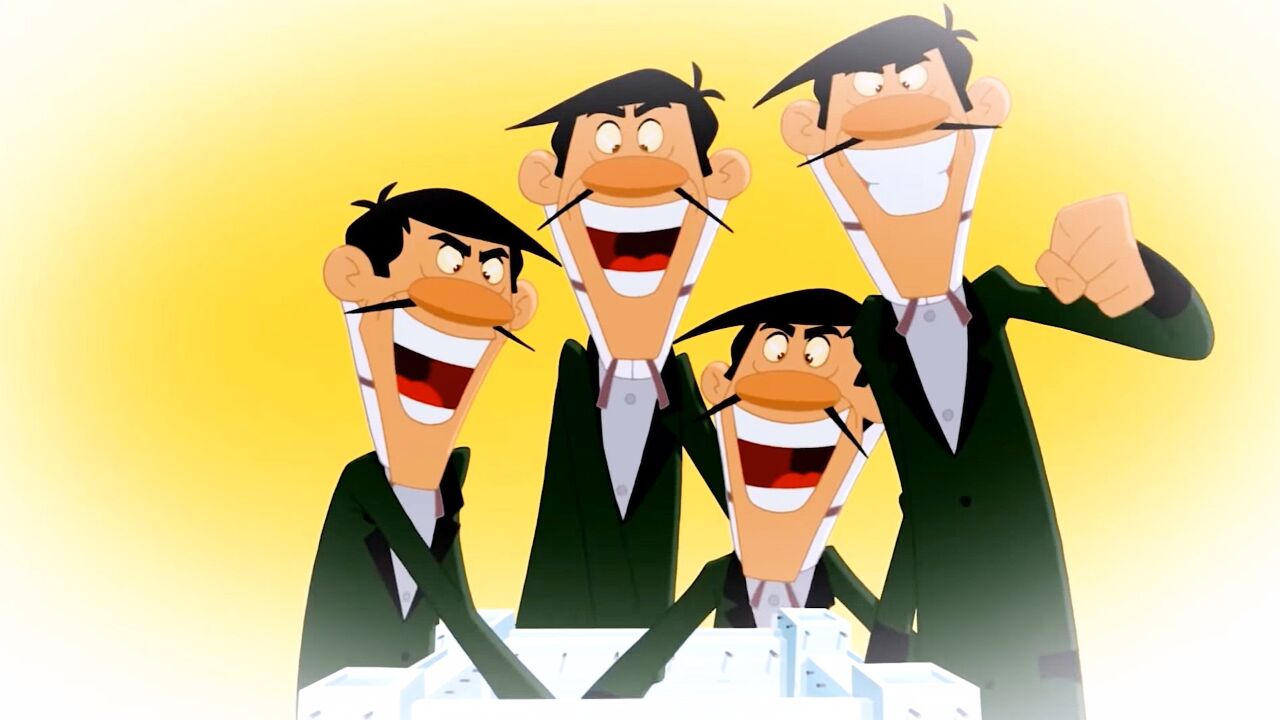 四兄弟用了什么办法,监狱长居然愿意和他们互换身份,搞笑动画