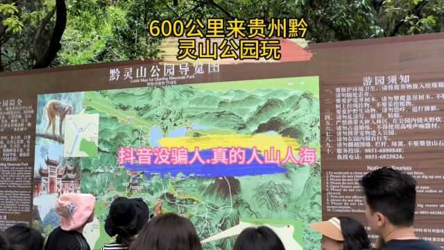 600公里来贵州黔灵山公园玩,和抖音上一样人山人海