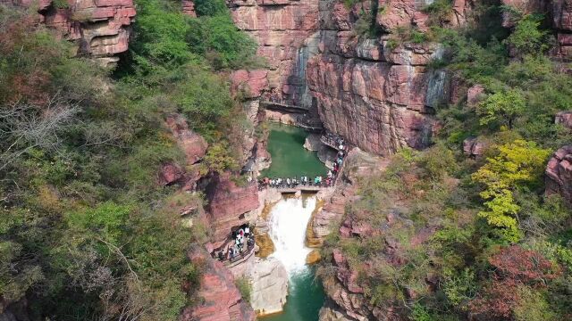 八百里太行最美峡谷,云台山红石峡,号称北方小寨沟,真实太美了