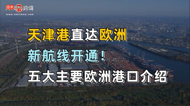 天津港直达欧洲新航线开通!五大主要欧洲港口介绍