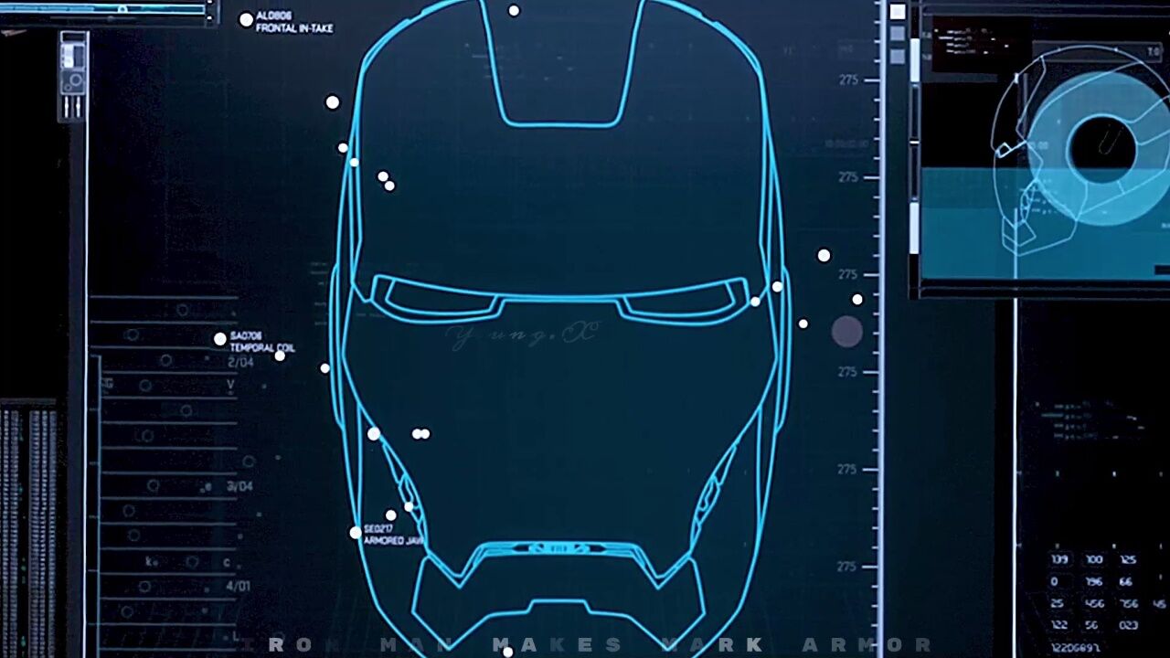 贾维斯帮助tony完成马克2号战甲的改良,命名马克3号