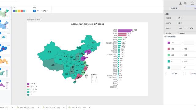 全国2022年3月原油加工量产量数据