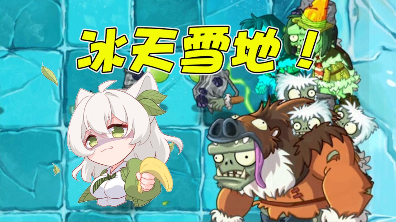 植物大战僵尸:冰天雪地的关卡!但是这植物咋和冰没啥关系呢?