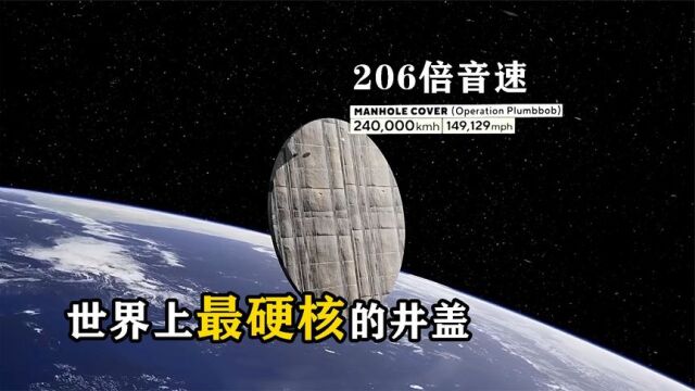 世界上最硬核的井盖,人类创造了一个206倍音速的“核动力井盖”