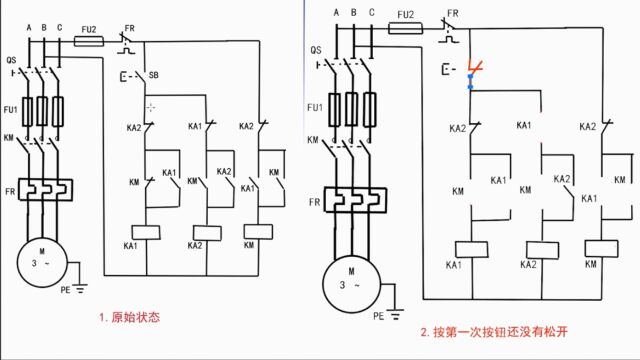 经典电路电动机一键启停