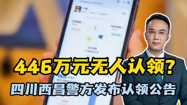 446万元为何无人认领?四川西昌警方发布认领公告