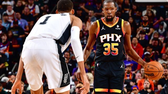 太阳马刺二番战：布克出战成疑&两人伤缺，KD迎复仇机会！文班率队双杀太阳？