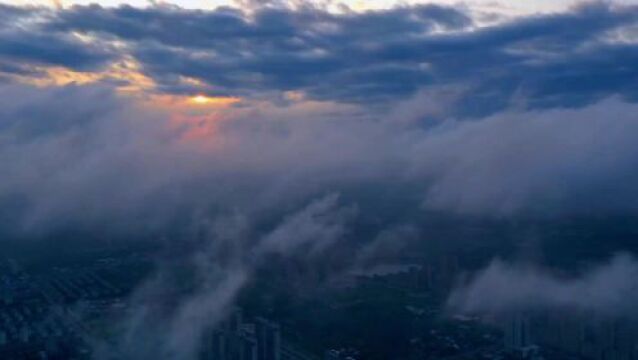 看见美丽淮南 | 抢拍雨后淮南,水墨云端天青色