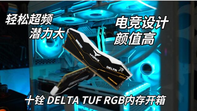 轻松超频潜力大 电竞设计颜值高:十铨DELTA TUF RGB内存开箱