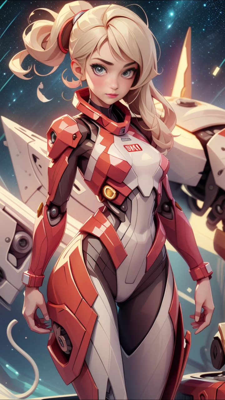 未来人工智能机械女战士!