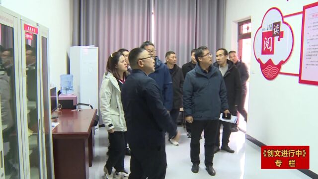 区领导对我区全国文明城市创建工作进行观摩督导