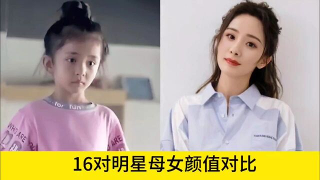 16对明星母女颜值对比