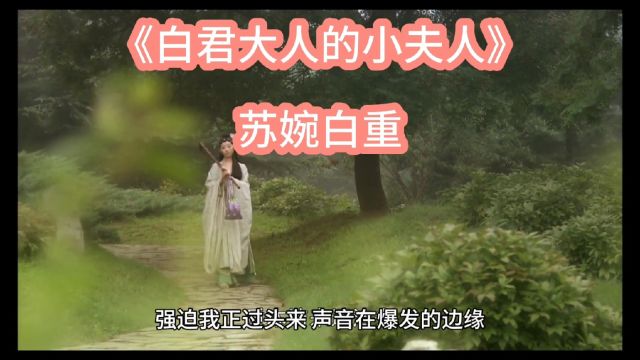 悬疑《白君大人的小夫人》苏婉白重全文txt免费阅读(已完结)