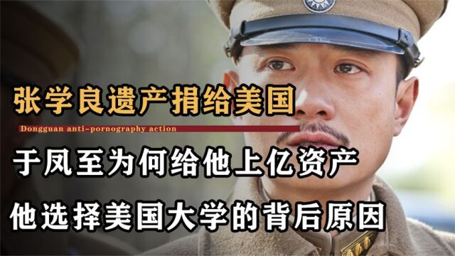 张学良临终将上亿资产捐给美国大学,一大半竟是妻子于凤至的遗产