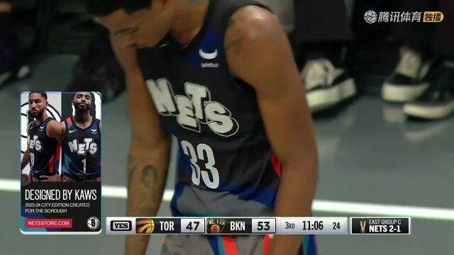 2023/24赛季NBA季中锦标赛小组赛：猛龙 VS 篮网 全场回放