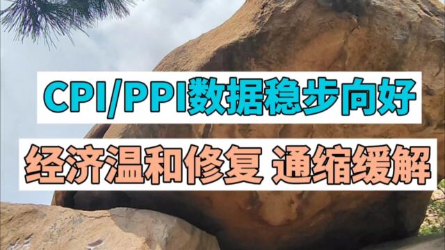 CPI、PPI数据稳步向好,经济温和修复,通缩缓解