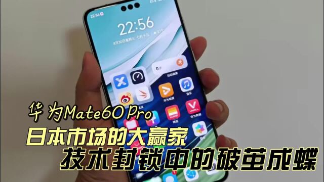 华为Mate60 Pro:日本市场的大赢家,技术封锁中的破茧成蝶