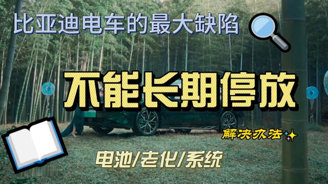 比亚迪电车为什么不能长期不开?一旦长期停放后,汽车很容易出事