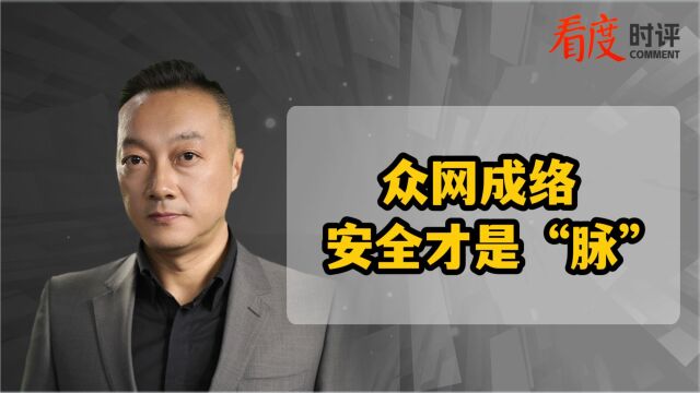 众网成络 安全才是“脉”