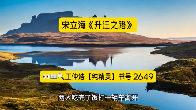 宋立海《升迁之路》火爆爽文在线阅读全章节◆无删减