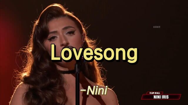 Nini《Lovesong》演唱的非常动人,将这首歌的情感演绎得淋漓尽致!