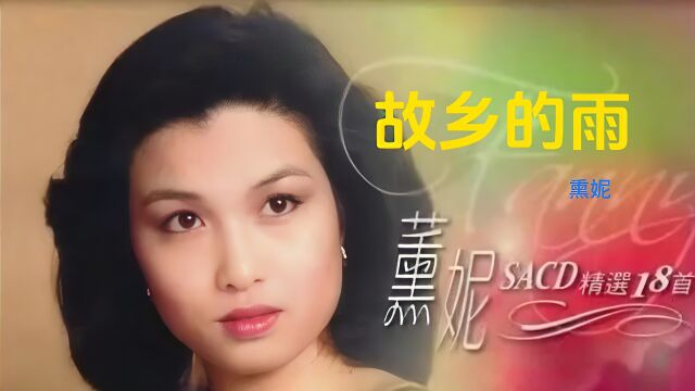 港台经典音乐,薰妮《故乡的雨》唱的字正腔圆,令人如痴如醉