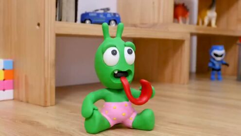 搞笑搞定动画：豌豆挑战三色果蔬饮料，往里加入冰块味道会怎样？