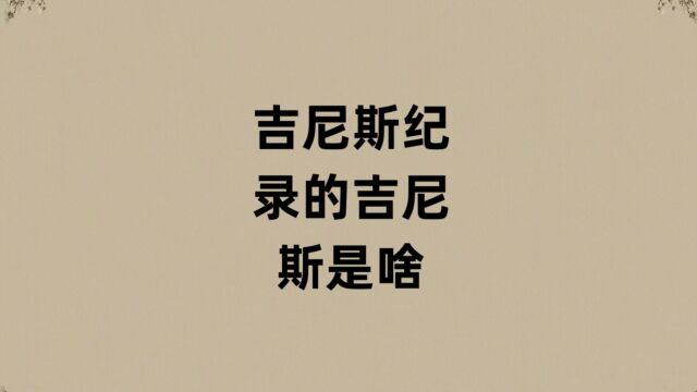 吉尼斯纪录的吉尼斯是啥?