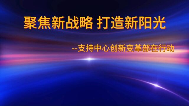 创新变革部—聚焦新战略 打造新阳光