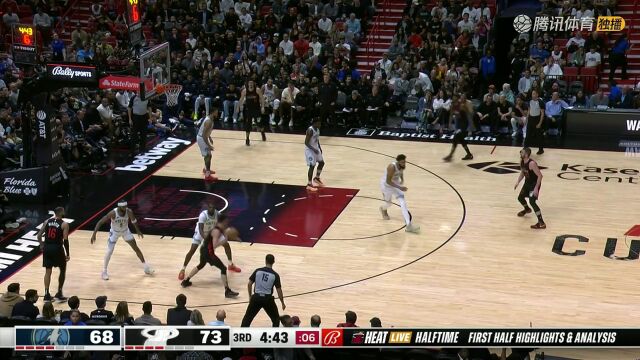 2023/24赛季NBA常规赛：森林狼 VS 热火 全场回放