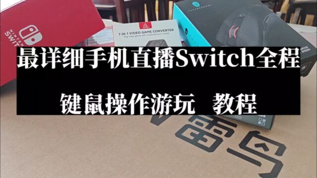 手机直播Switch教程