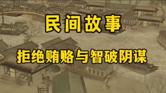 民间故事一位寒门书生考中当县令拒绝商户的贿赂,并识破阴谋