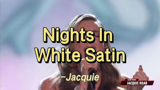 Jacquie Roar重现The Moody Blues经典名曲《Nights In White Satin》的梦幻之夜