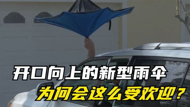 开口向上的新型雨伞,进门时再也不怕被雨淋湿,它的原理是什么?