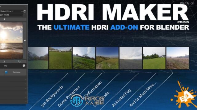 Hdri Maker环境贴图Blender插件V3版 演示视频 RRCG