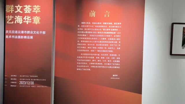 迎新年活动连云港群艺馆举办职工书画展