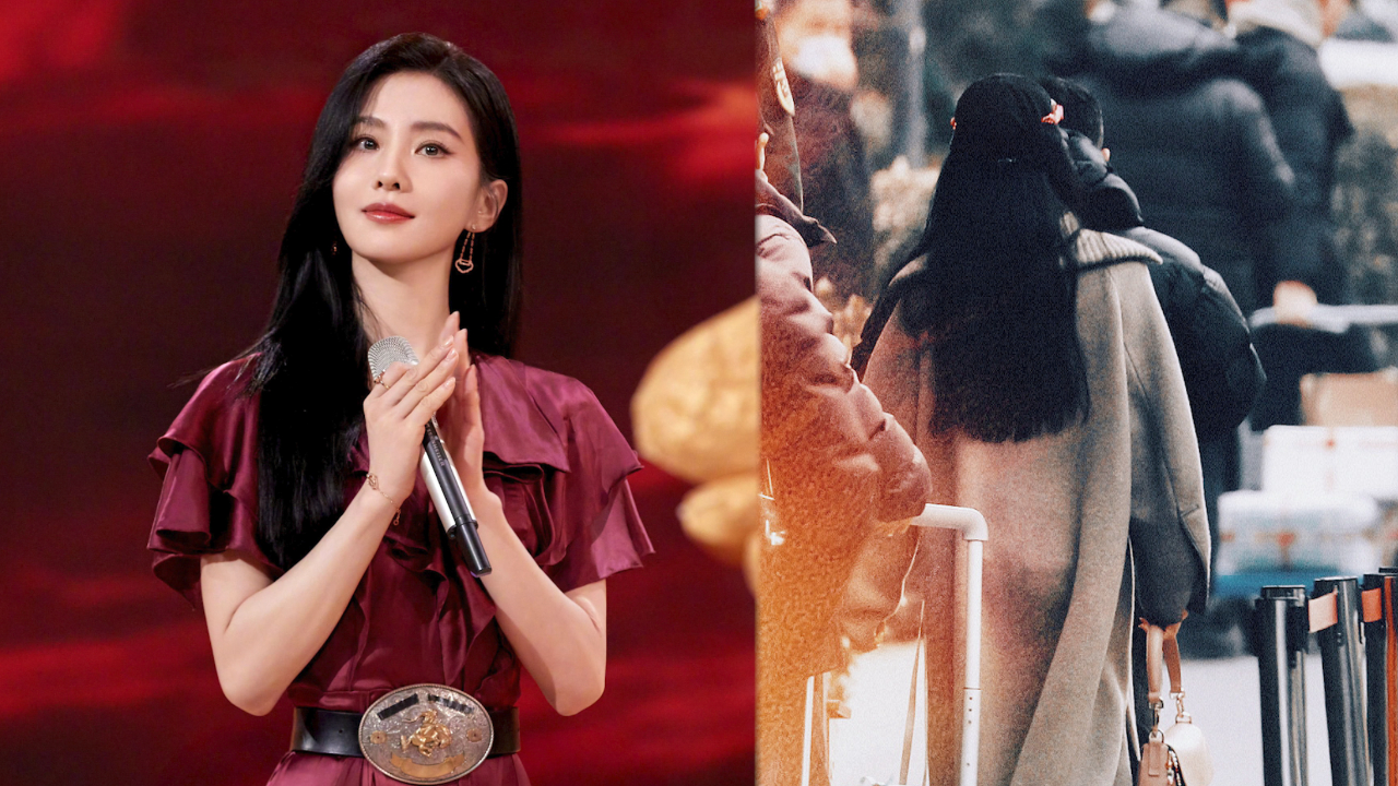 刘诗诗参加春晚第四次联排,走路气场好强像自带bgm,记者没认出来