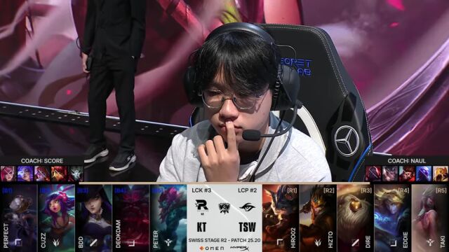 英雄联盟S15瑞士轮 第2日 KT vs TSW