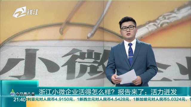 浙江小微企业活得怎么样? 报告来了 活力迸发