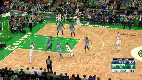 《NBA全场集锦》这是什么神仙操作！欧文上演高难度空中悬停2+1