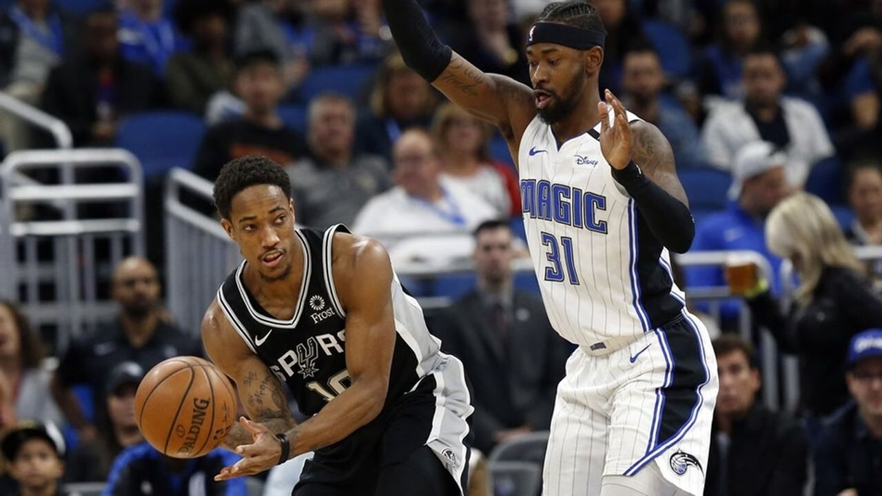 圣安东尼奥马刺集锦马刺12990魔术阿尔德里奇20分德罗赞大秀神操作