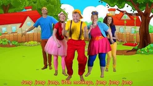 Five Little Monkeys Jumping on the Bed | Children nursery rhymes!