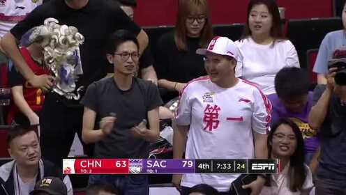 《NBA全场回放》【回放】夏季联赛：中国vs国王第4节 埃里克篮下干拔双臂暴力虐筐